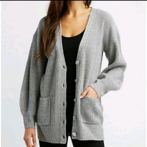 Charlotte Russe Shiney Chunky Cardigan